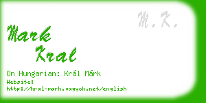 mark kral business card