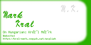 mark kral business card